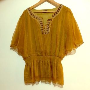 Metallic Bronze/Copper Blouse